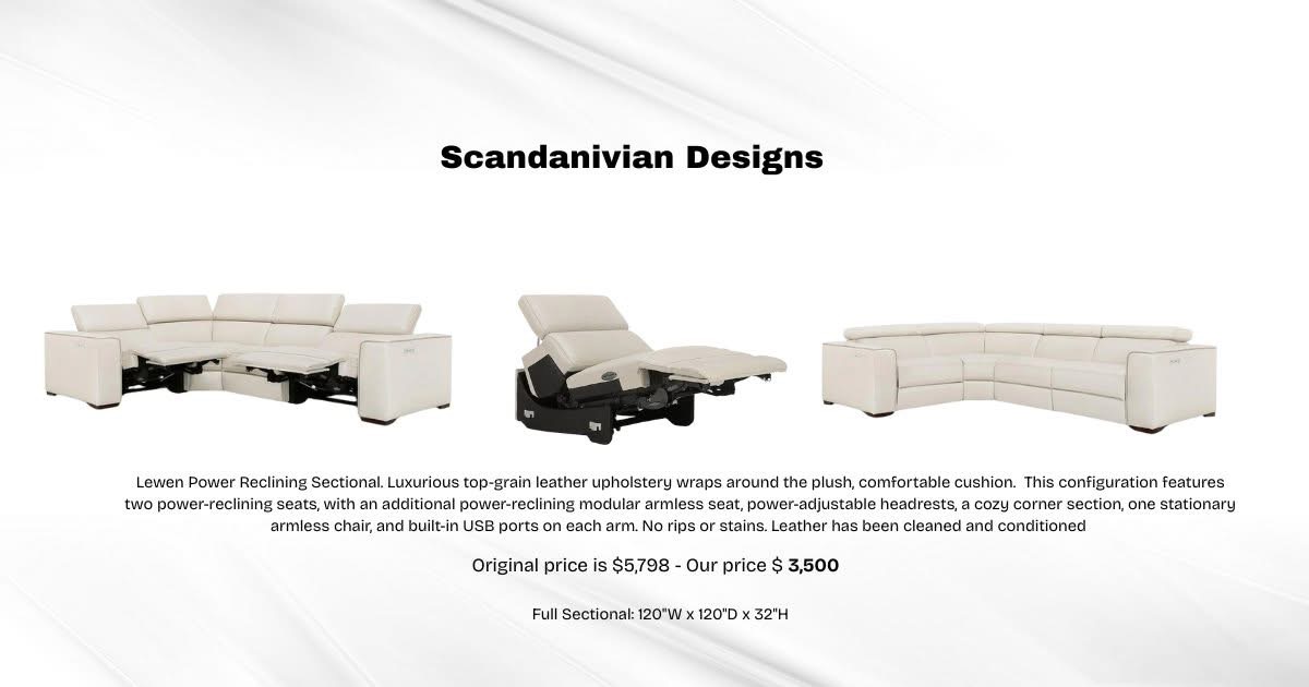 Power Reclining Sectional