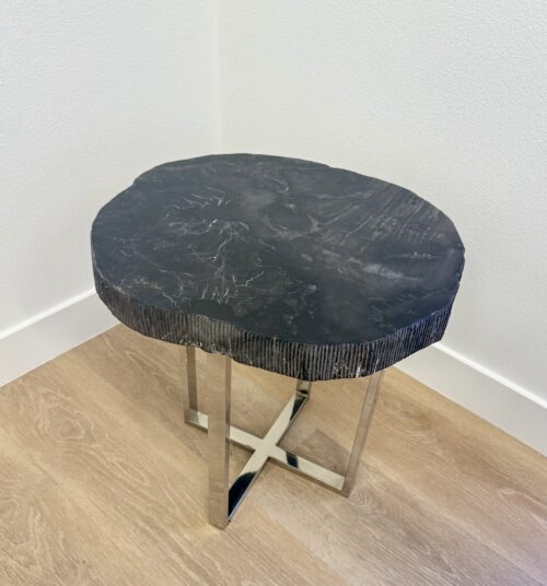 Rebit Stone Tools Table Restoration Hardware Petrified Wood Slab Table - Reassigned Luxury