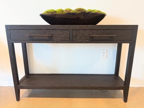 dark wood luxury console table