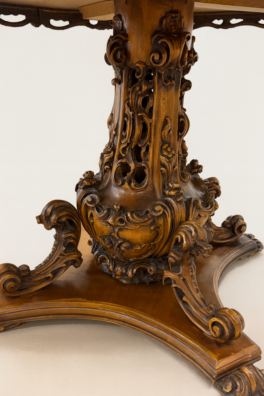 Antique French Walnut Marquetry Center Table- Late 18th to early 19th Century - Image 7